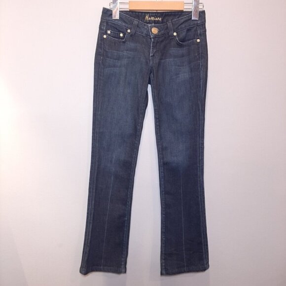 Marciano Low Rise Jeans Slim Straight Leg Dark Wash Denim Womens Size 25 Blue - Picture 13 of 13